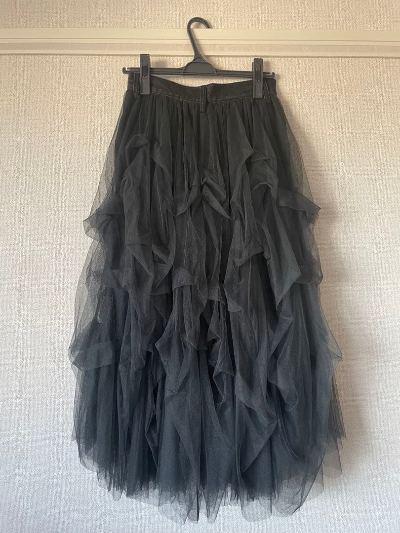 【未使用】ラベルエチュード デニムcarrie ボリュームチュールスカート