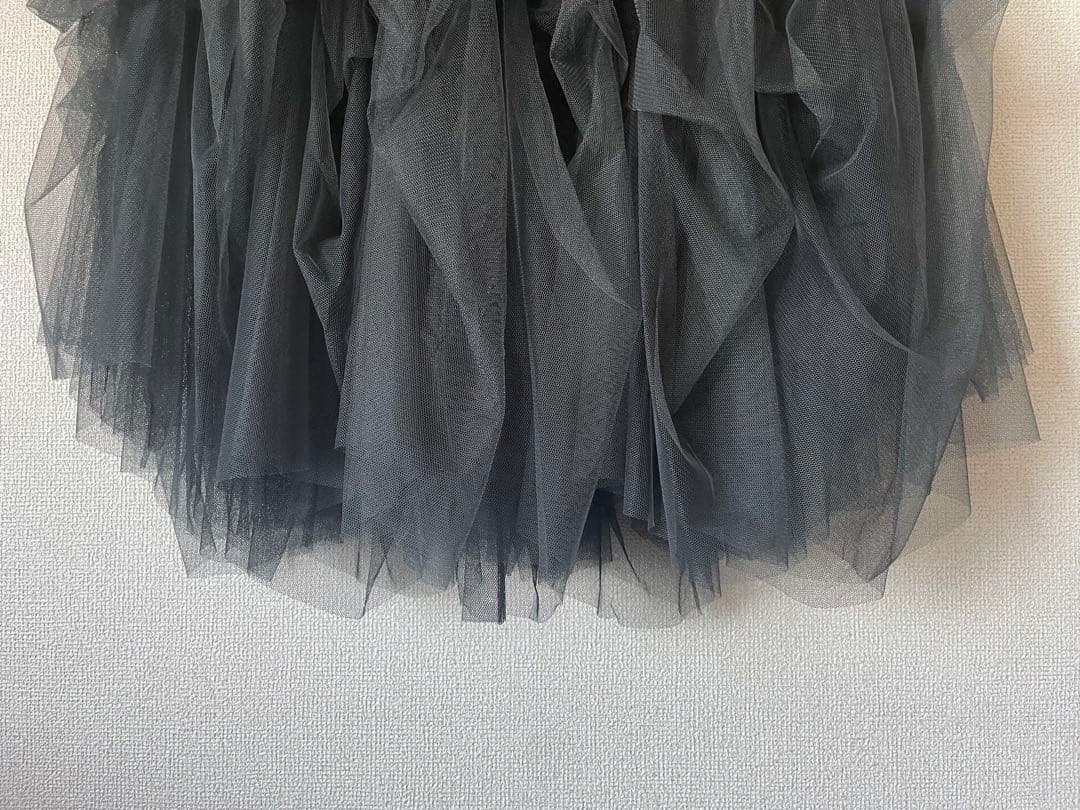 【未使用】ラベルエチュード デニムcarrie ボリュームチュールスカート