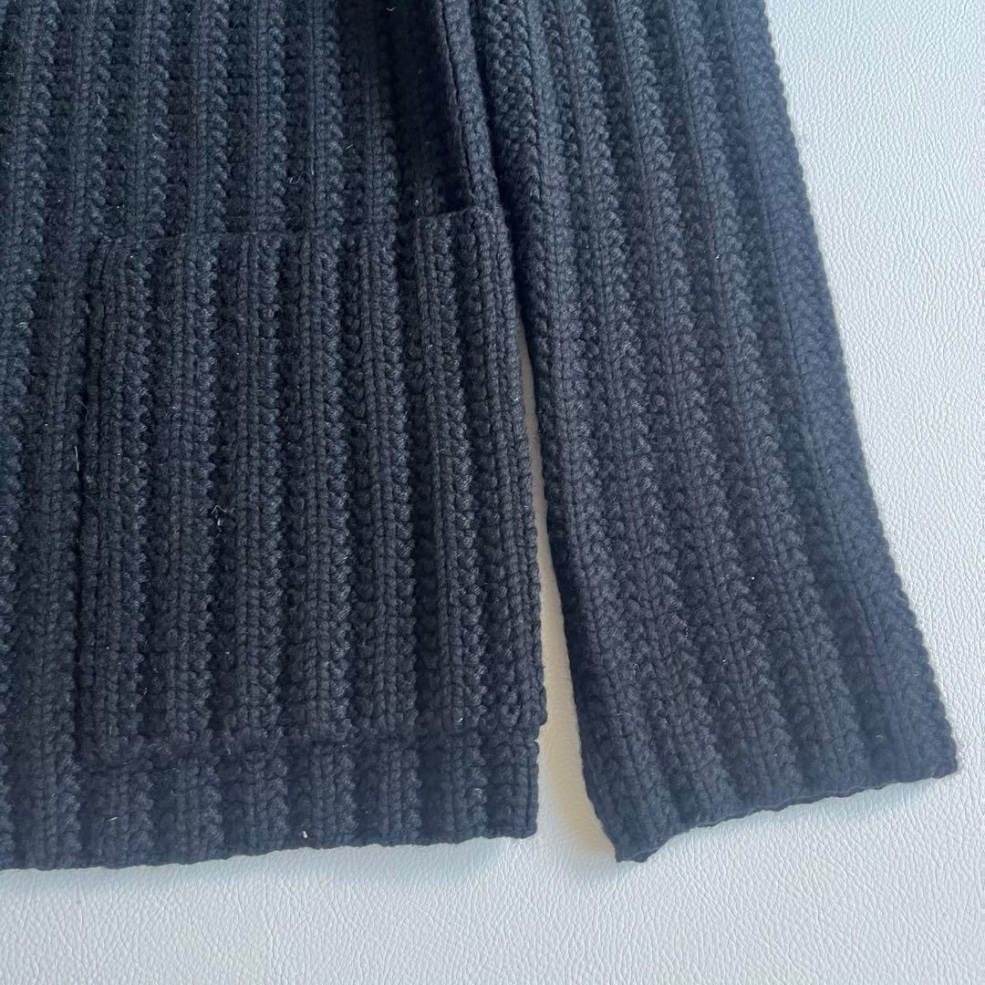 ルシアンペラフィネ　カシミヤ100%　スカル　ニットカーディガン　ジャケット　黒