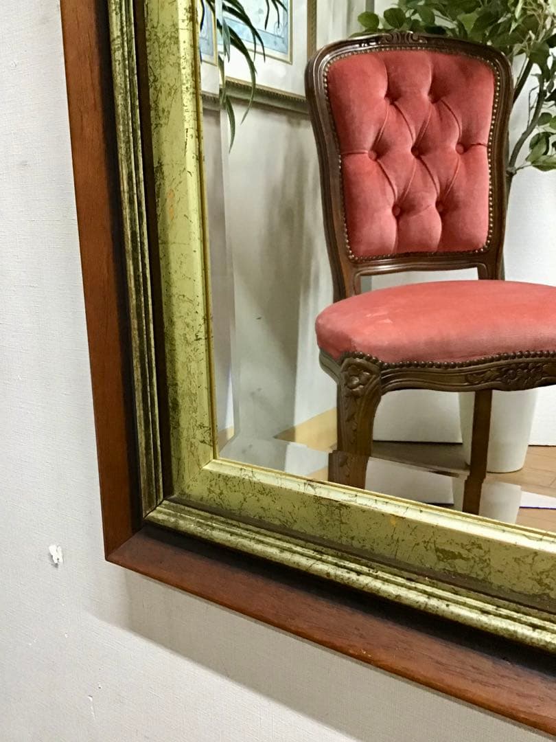 tetsu0525☆管232☆イタリア製☆アンティーク☆壁掛けウォームミラ