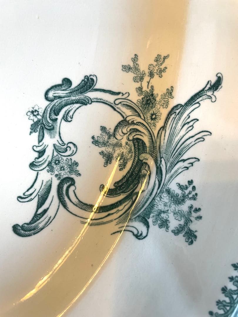 レア　フランスアンティーク　PEXONNE ペクソンヌ　オーバルプレート　極美品