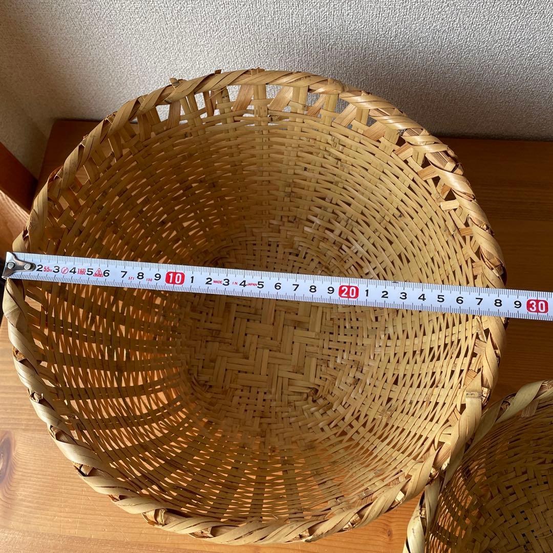 竹ざる　竹籠　5個セット