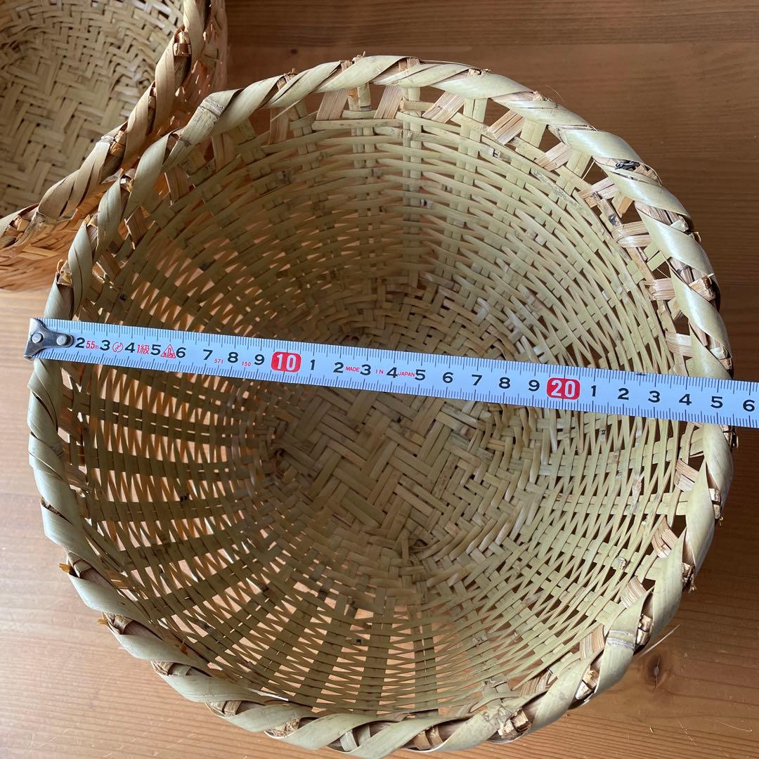 竹ざる　竹籠　5個セット