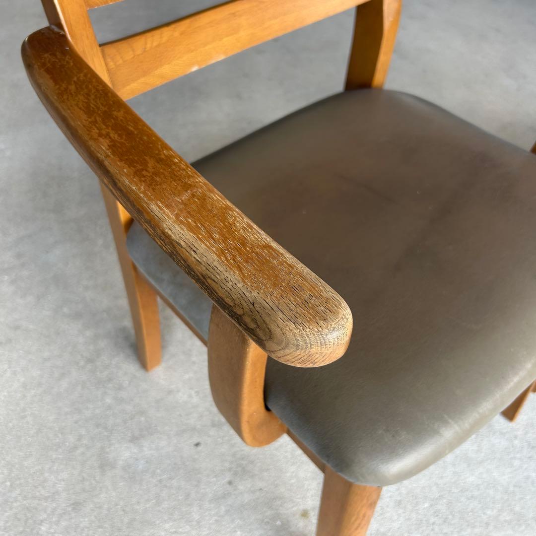 ＊引き取り歓迎＊大塚家具　ダイニングチェア肘付き　2脚　ナラ　椅子