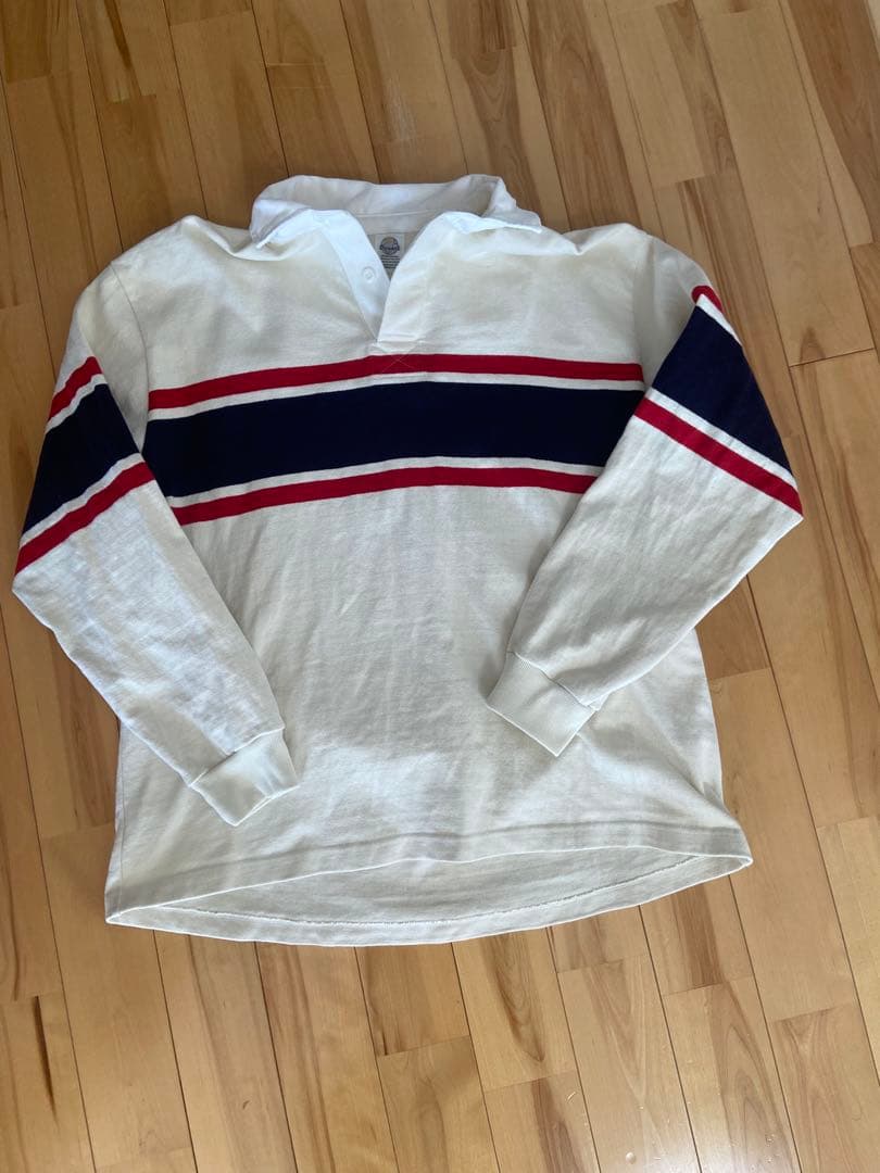 D.C.WHITE ラガーシャツ オフホワイト