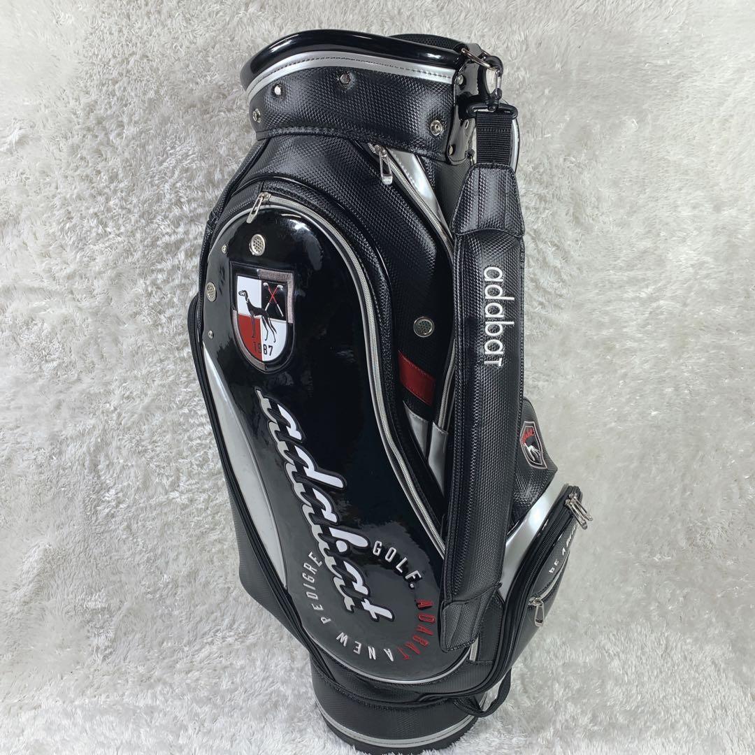 【極上美品】adabat キャディーバックブラック エナメル 5口