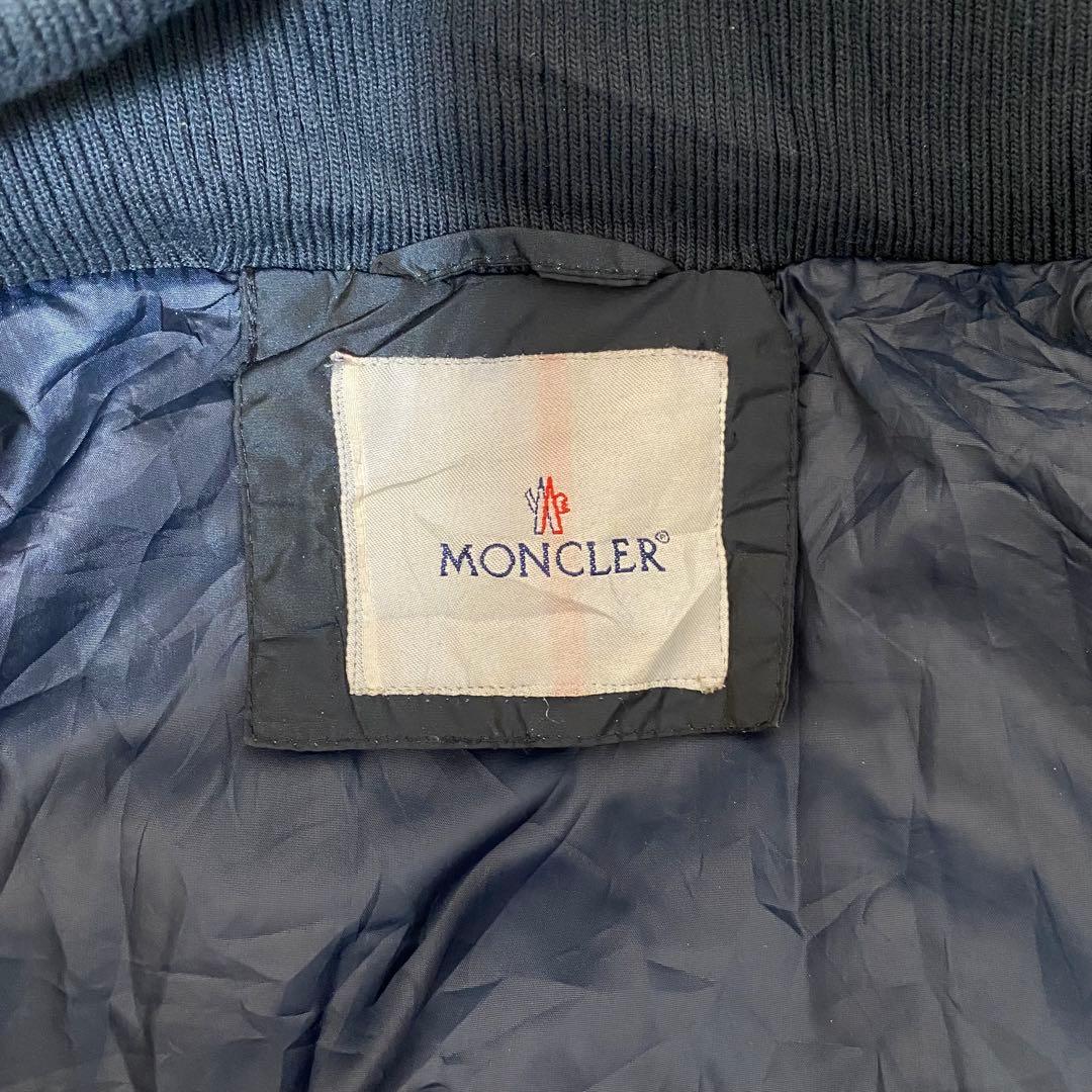 【MONCLER】レディース ロングダウンコート フード付き ネイビー