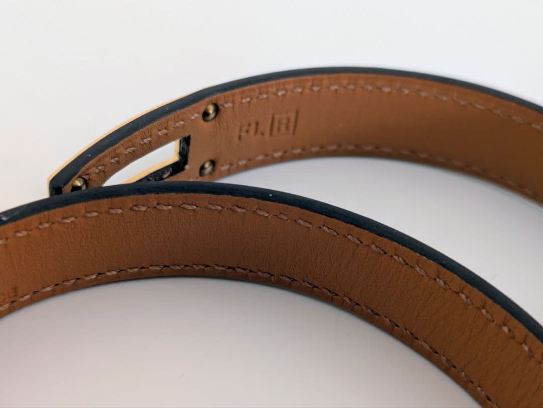 HERMES エルメスドゥブルトゥールケリーブレスレット　レザーブレスレット