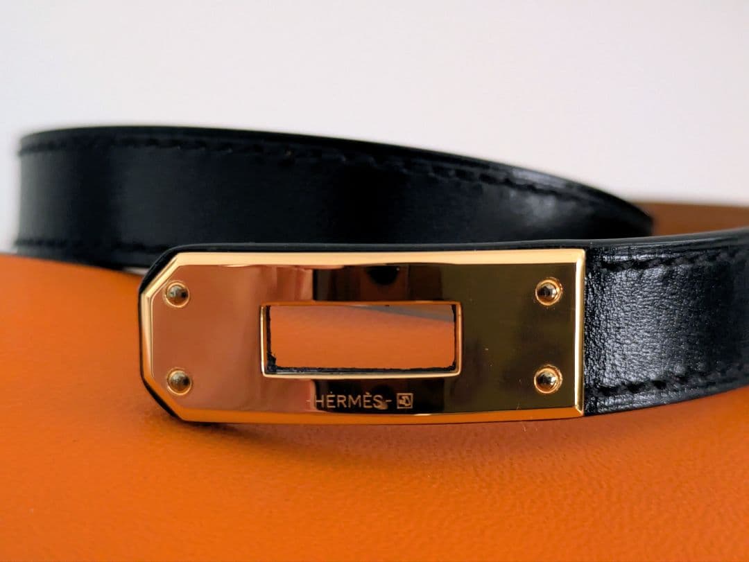 HERMES エルメスドゥブルトゥールケリーブレスレット　レザーブレスレット