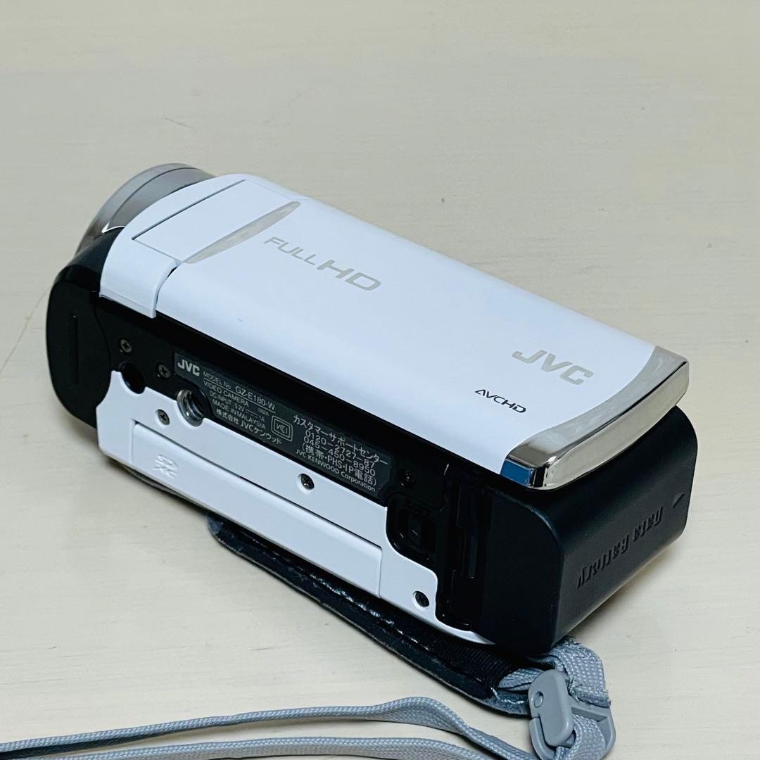 JVCケンウッド Everio GZ-E180 ビデオカメラ ホワイト