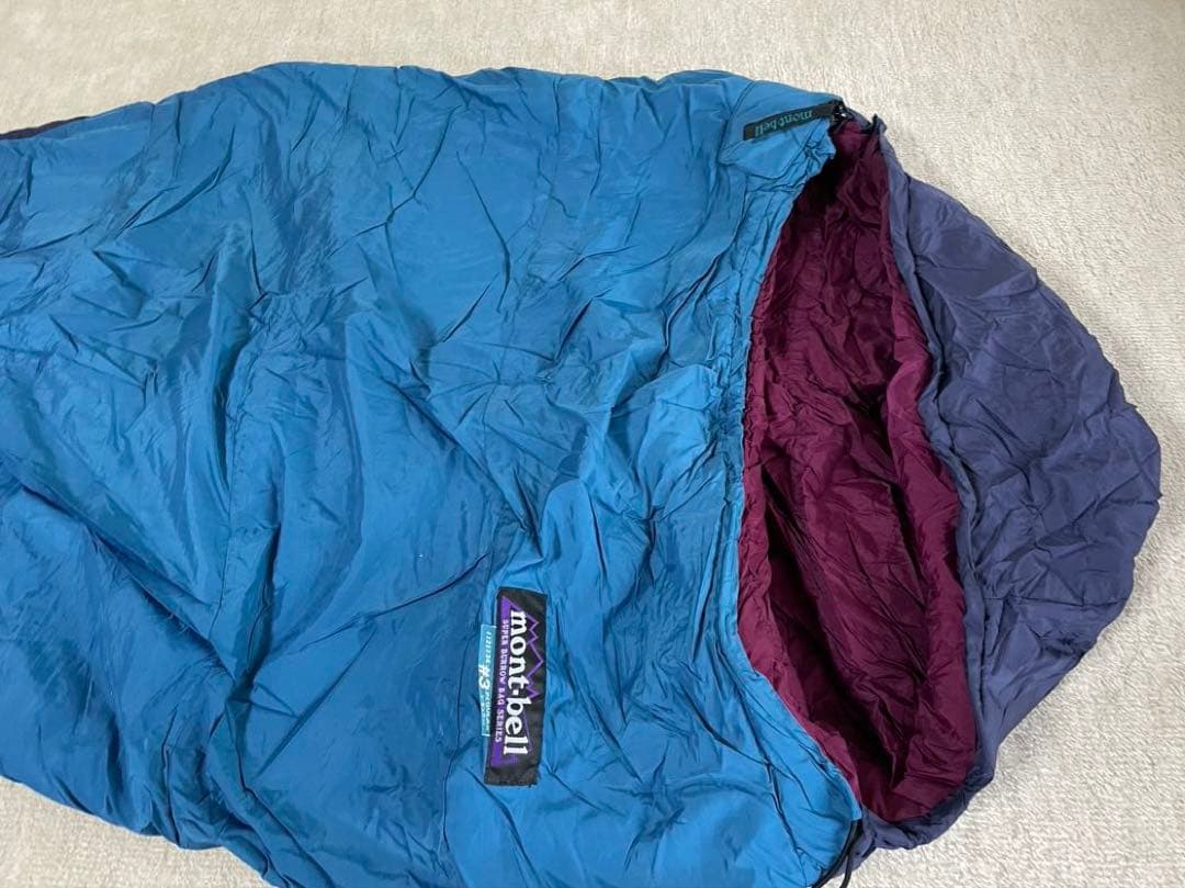 montbell モンベル シュラフ 寝袋 SUPER BURROW アウトドア