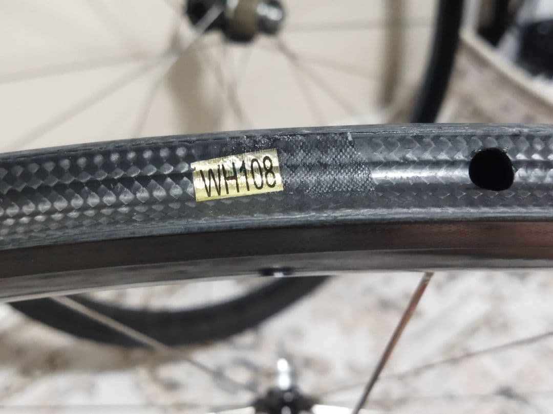 のむラボ2号　カーボンホイール　チューブラー　フロントリアセット