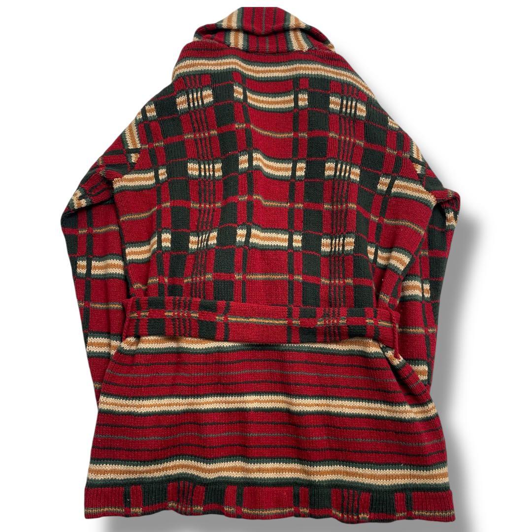 【初期】RRL RALPH LAUREN ネイティブ ガウン カーディガン L