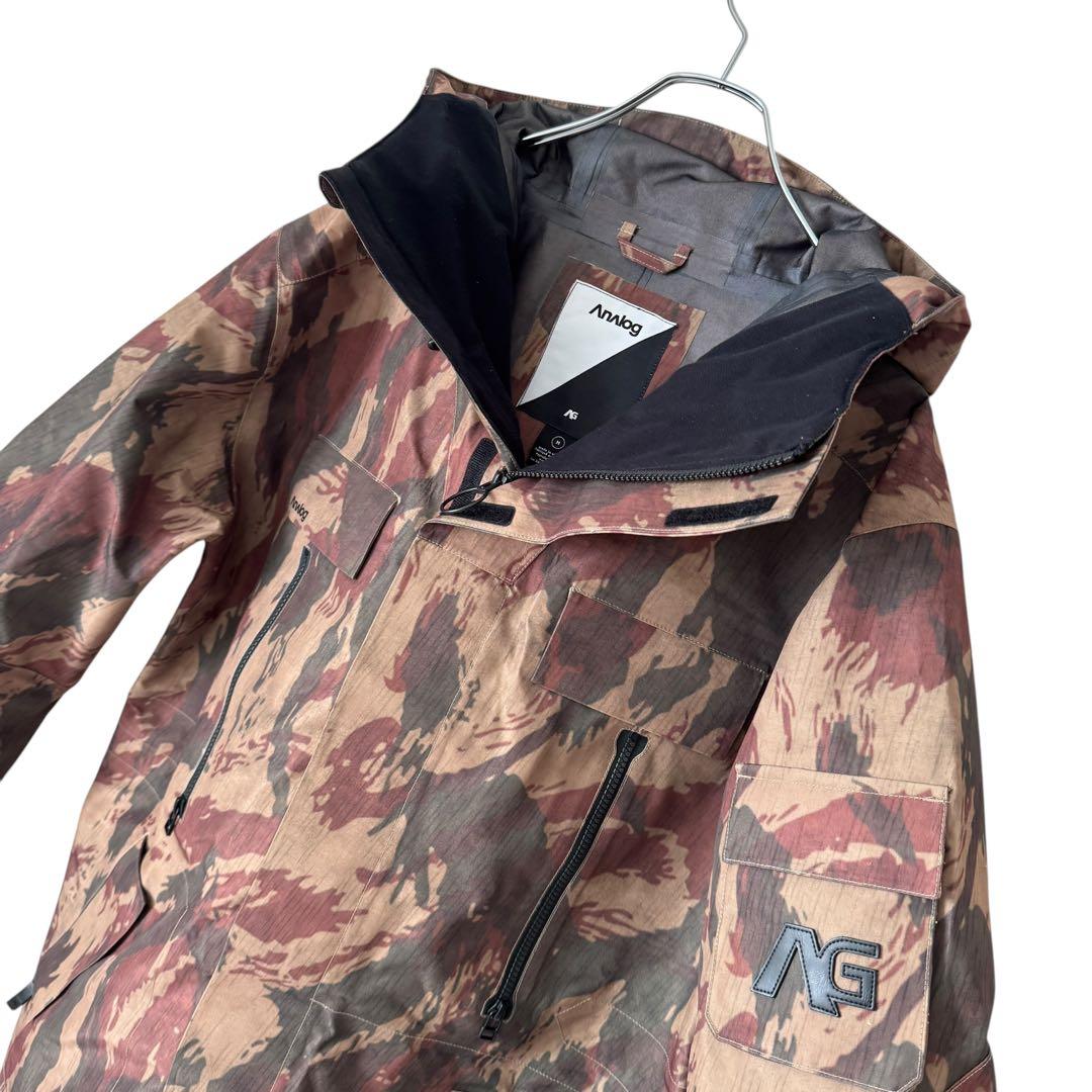 美品　バートン アナログ 3L ゴアテックスJK M カモ