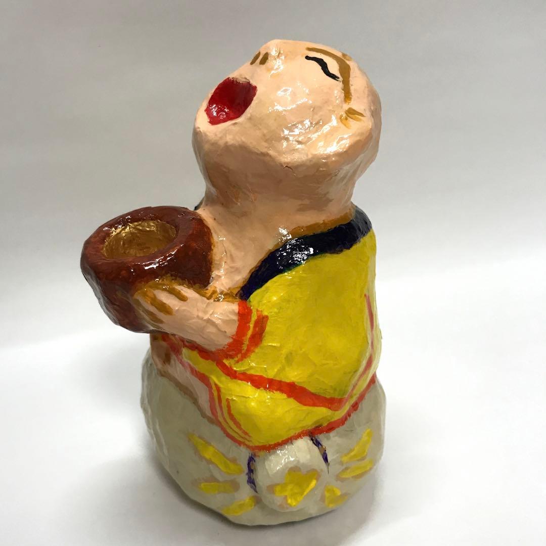 お月見 布袋尊 はりこ工芸　匿名配送 送料無料 限定