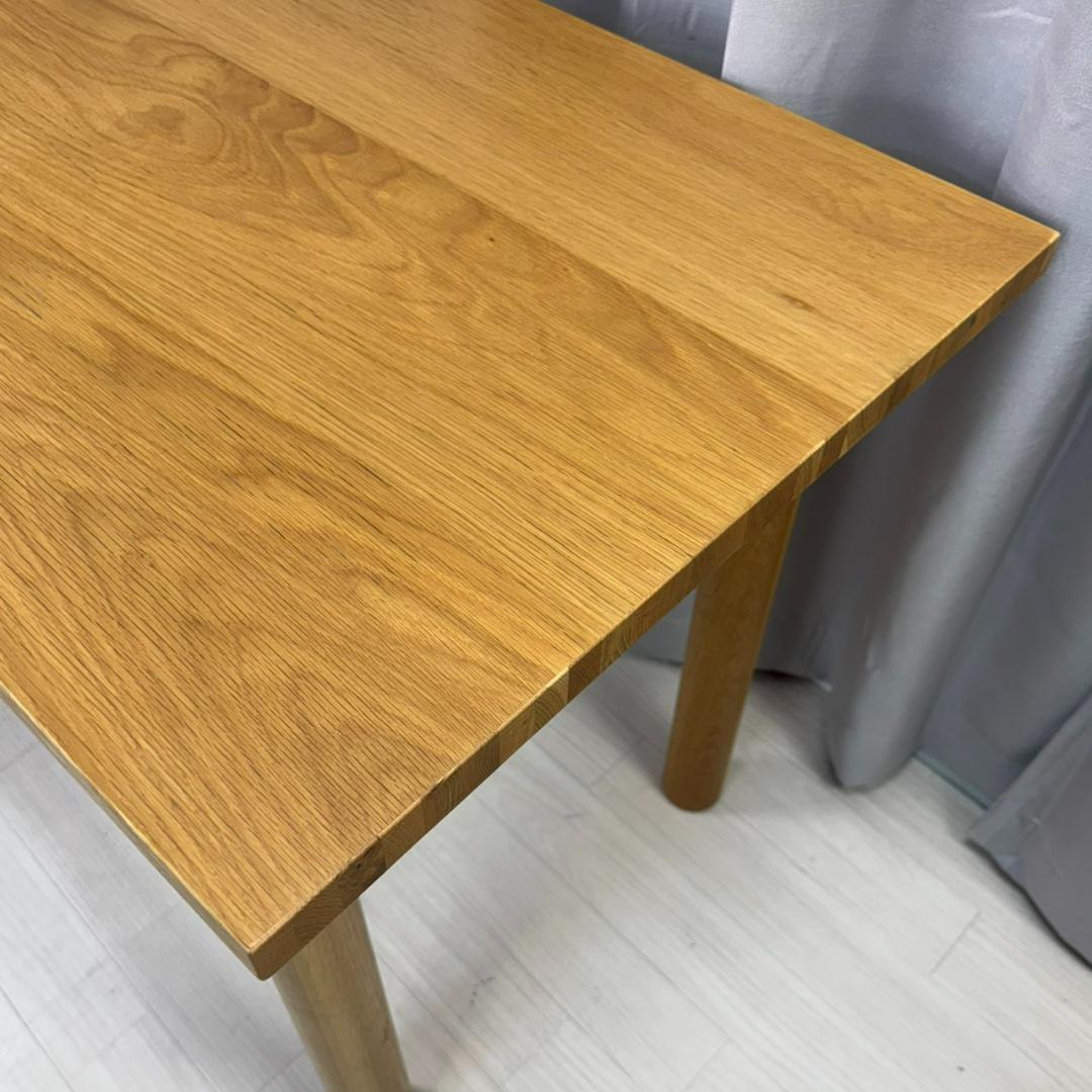 無印良品　ダイニングテーブル　オーク材　デスク　1200W