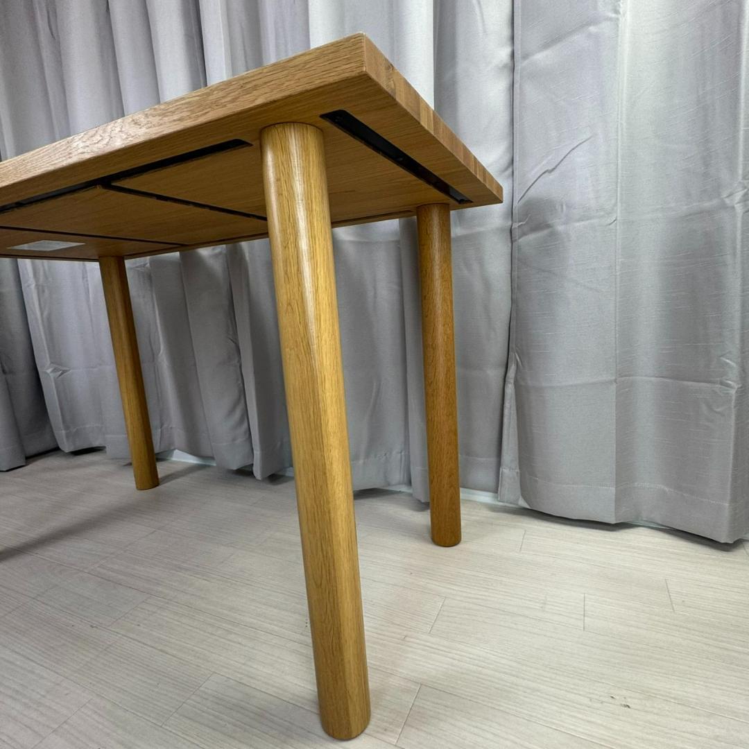 無印良品　ダイニングテーブル　オーク材　デスク　1200W