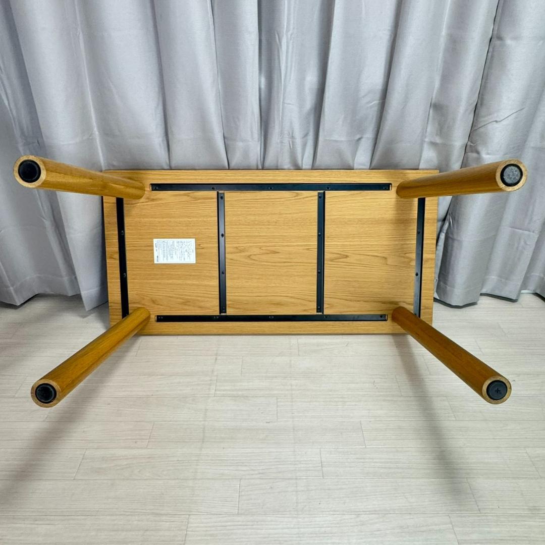 無印良品　ダイニングテーブル　オーク材　デスク　1200W