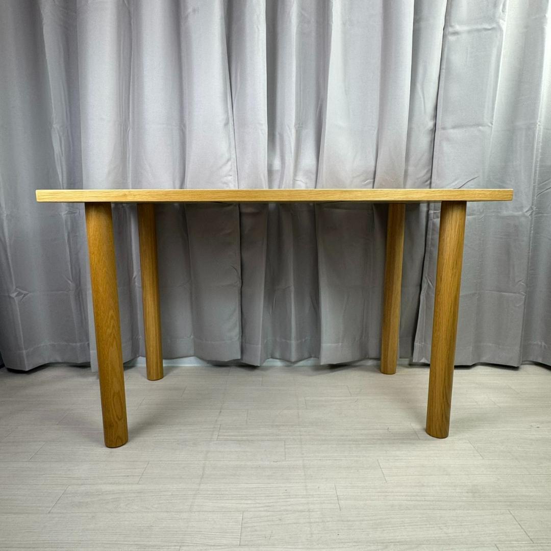 無印良品　ダイニングテーブル　オーク材　デスク　1200W