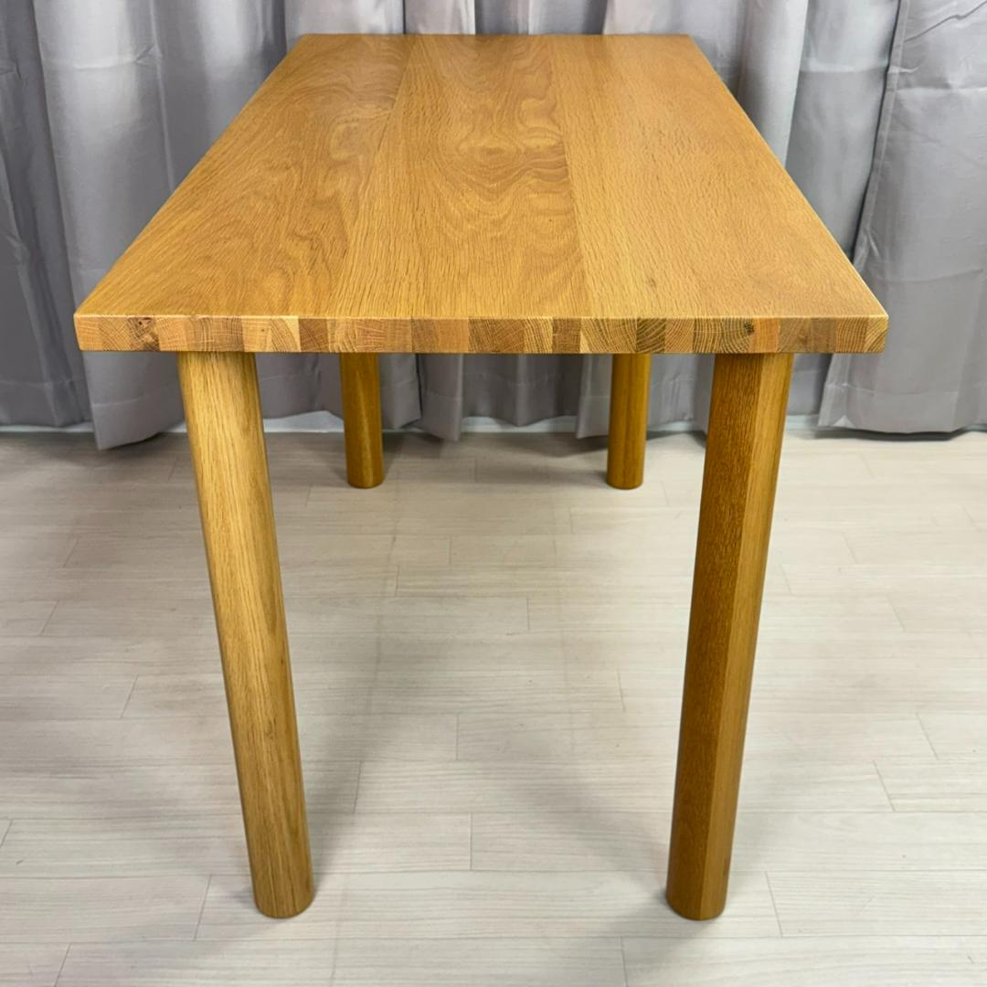 無印良品　ダイニングテーブル　オーク材　デスク　1200W