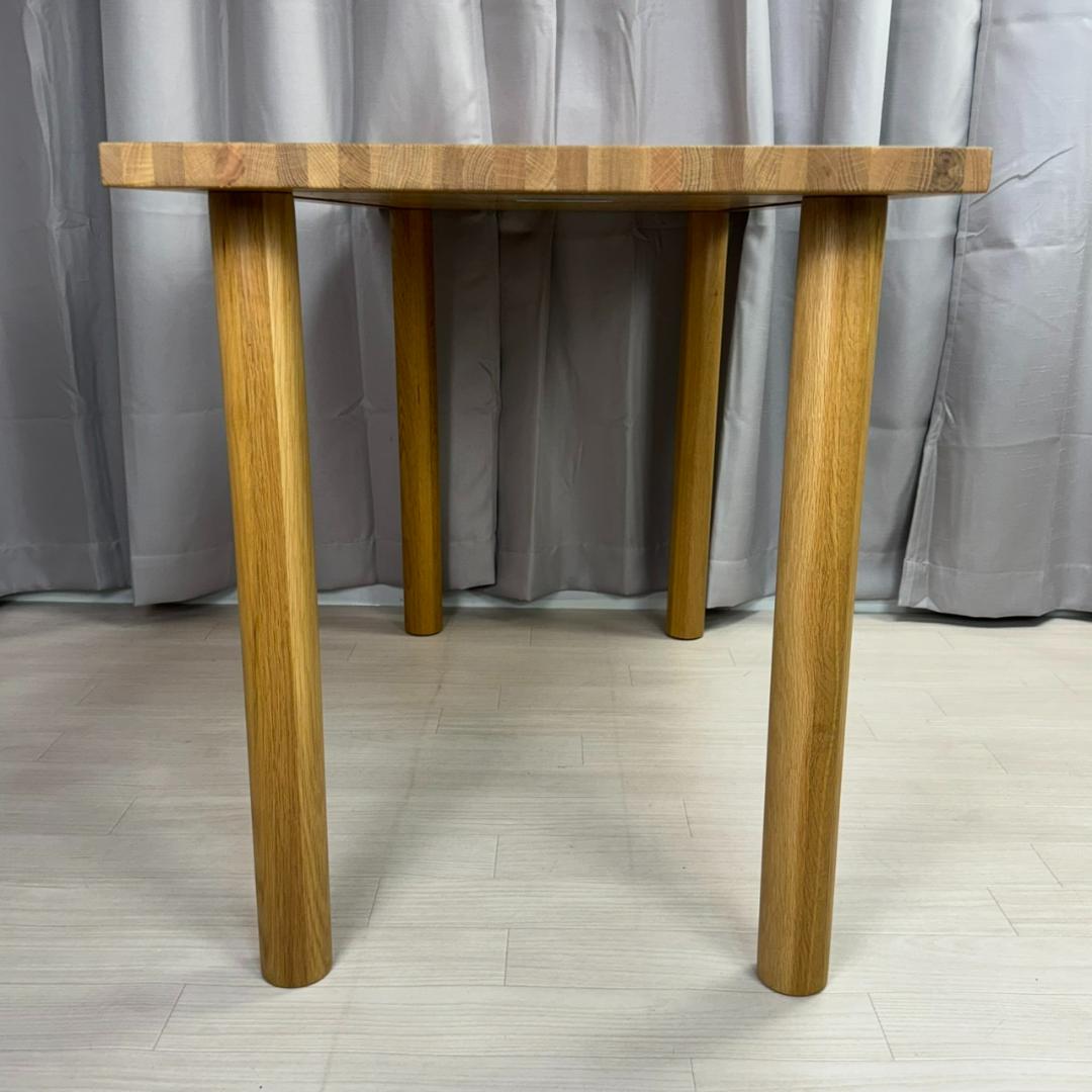 無印良品　ダイニングテーブル　オーク材　デスク　1200W