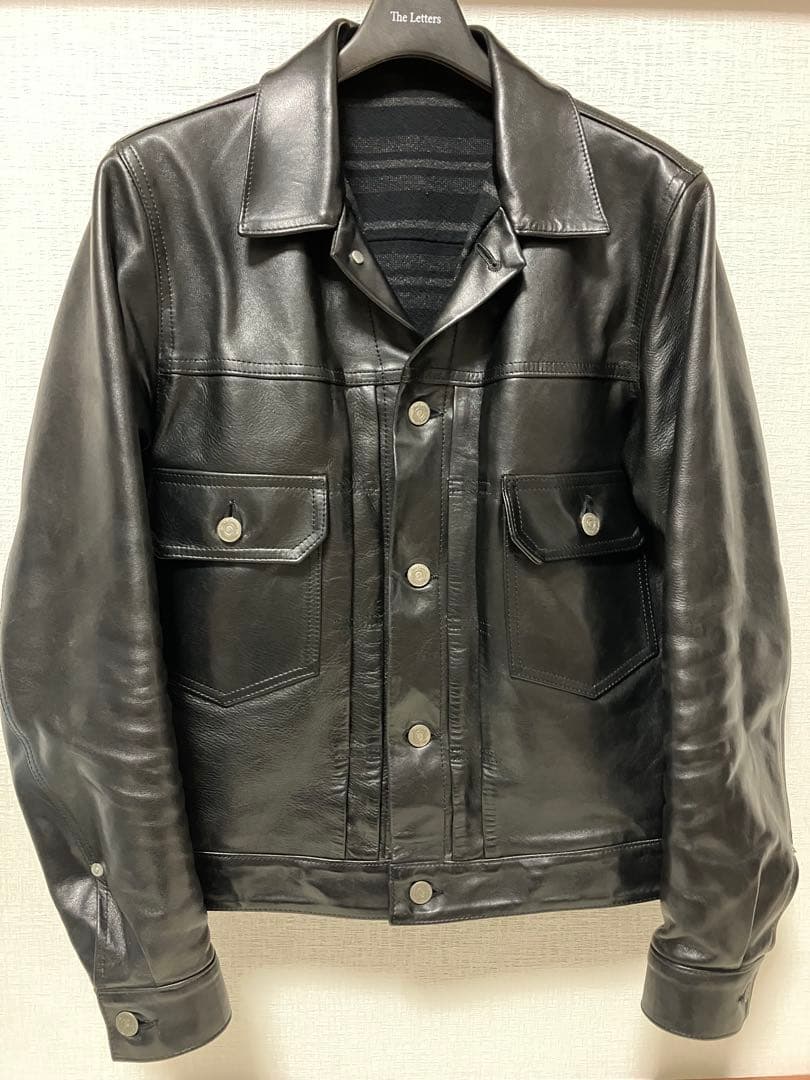 The Lettersレザージャケット2ndデニムGジャン古着ヴィンテージ