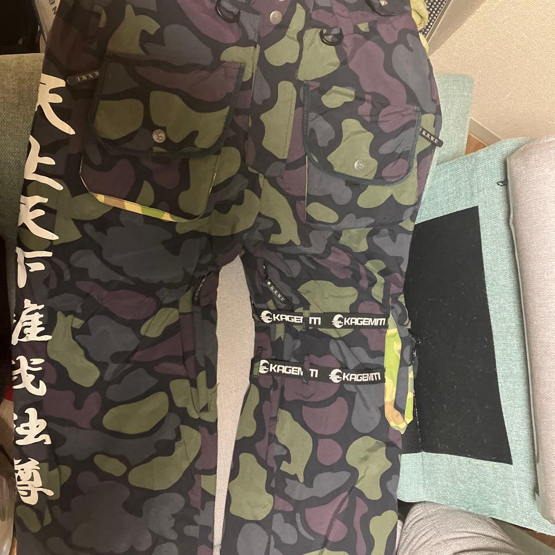 激レア極道神風蹴　ヤクザカミカゼキック　スノボウェア影道。第八九三特攻隊 迷彩服