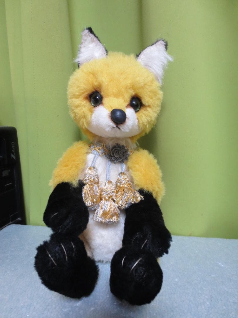 国内作家様　キツネぬいぐるみ　狐　きつね　30㎝！Mori`s Bear　森脇様