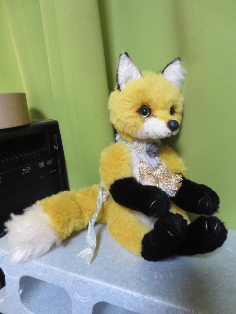 国内作家様　キツネぬいぐるみ　狐　きつね　30㎝！Mori`s Bear　森脇様