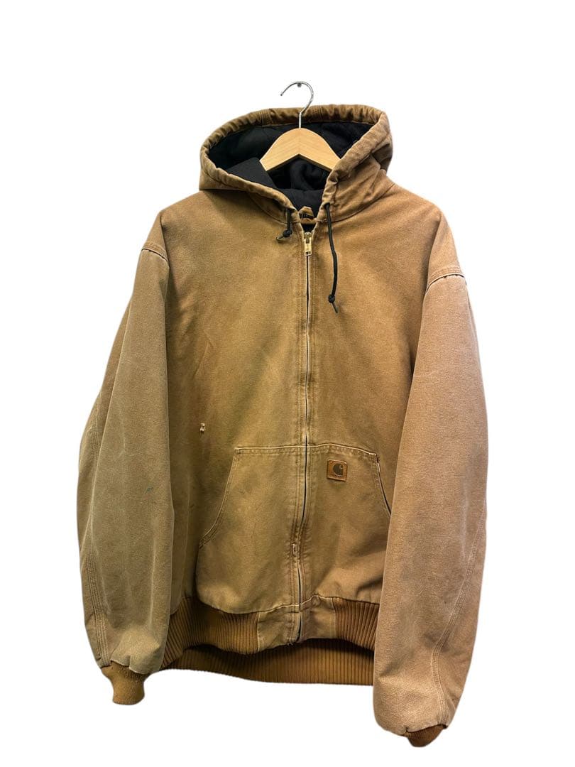 Carhartt アクティブジャケット J130 ブラウン 革タグ