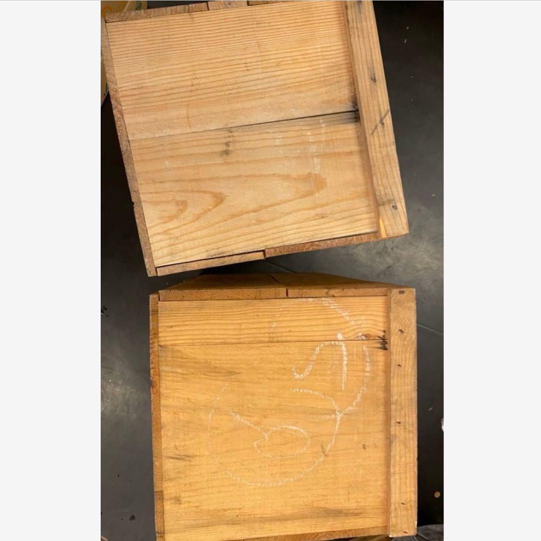 ②.8箱セット送料無料リンゴ箱りんご箱B品木箱