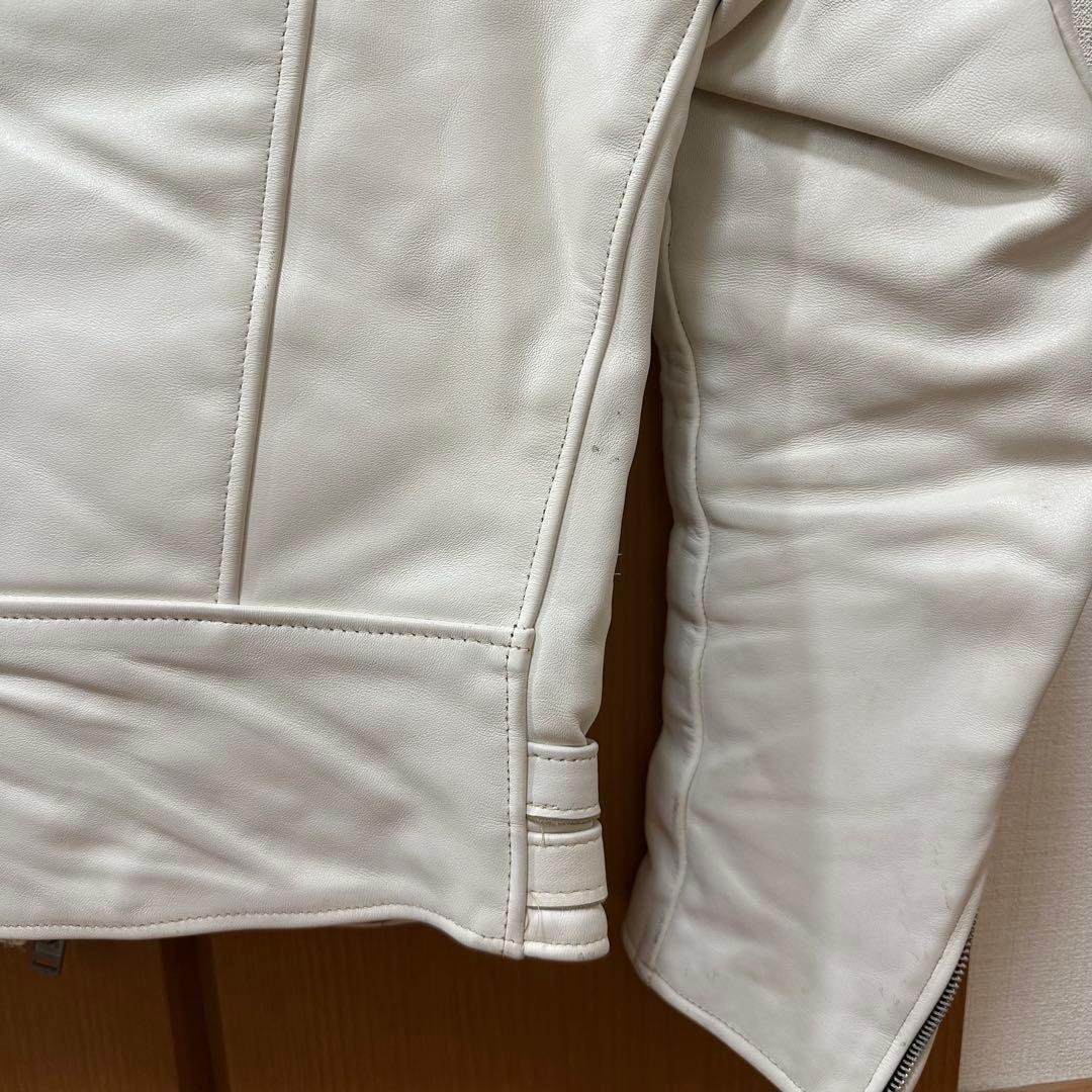 666 トリプルシックス　ライダースジャケット　レザー　34