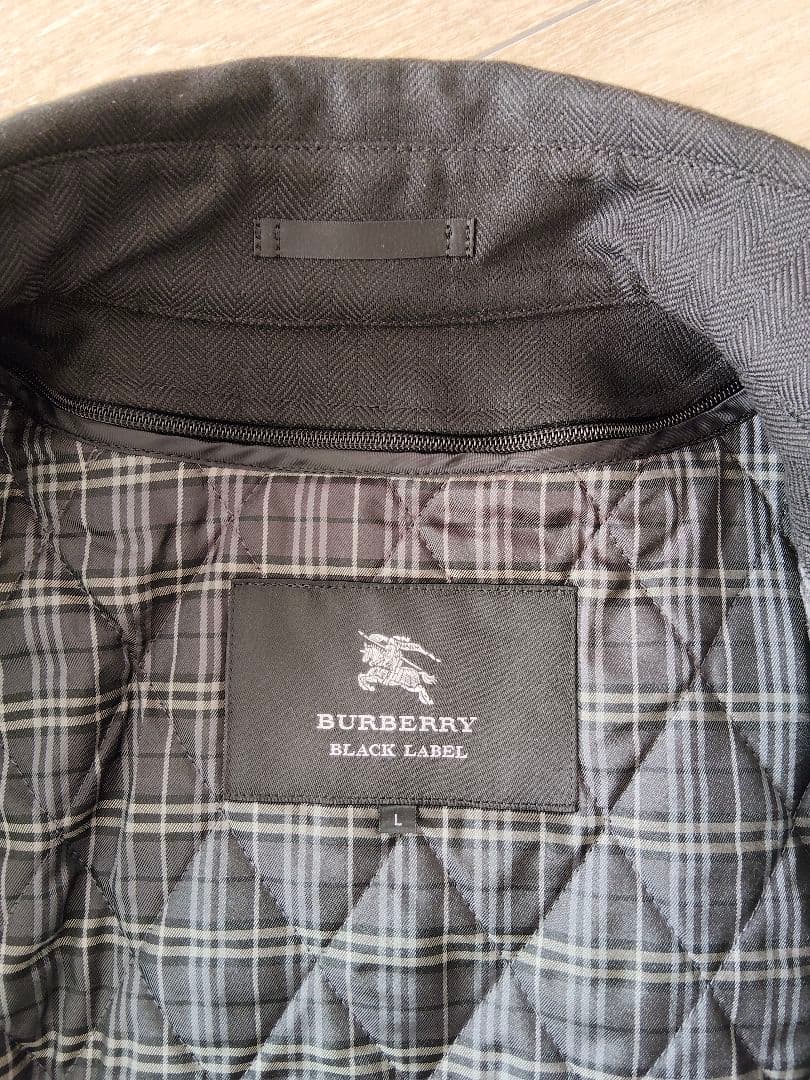 ✨美品✨バーバリーブラックレーベル　トレンチコート ライナー　ブラック　Ｌ