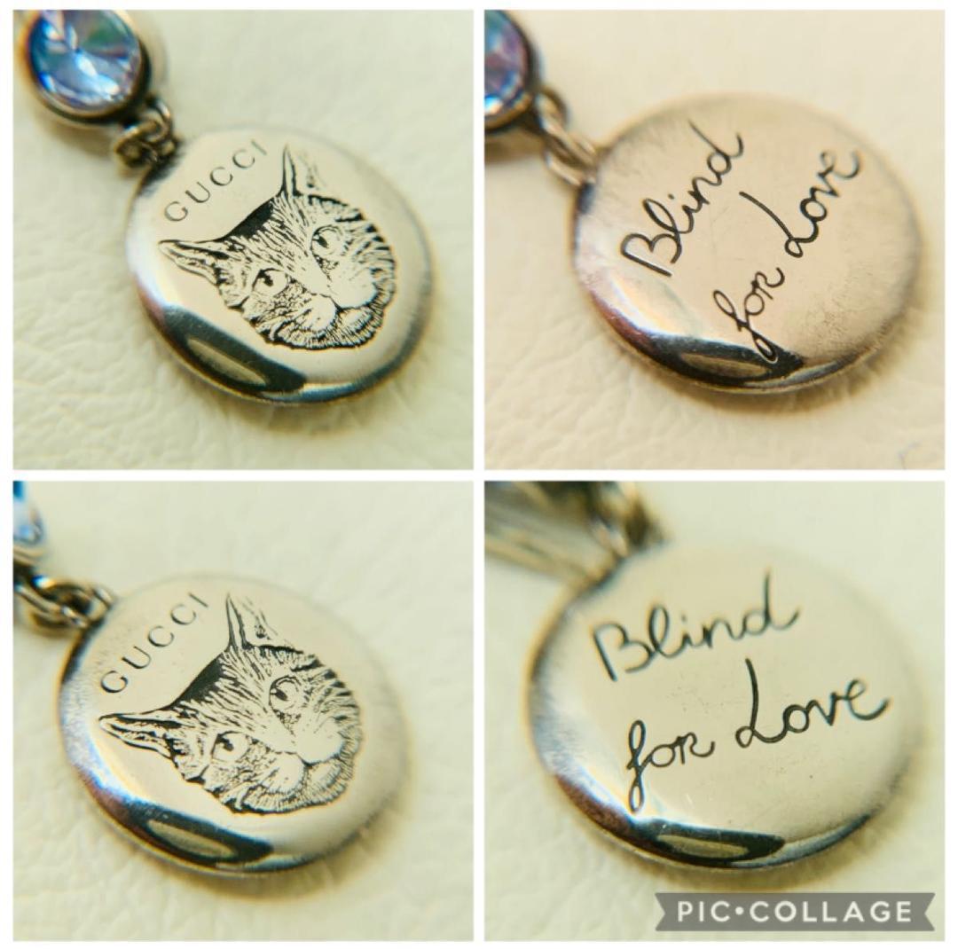 グッチ ブラインドフォー ラブ 猫 キャット ピアス 星 ラウンド ドロップ