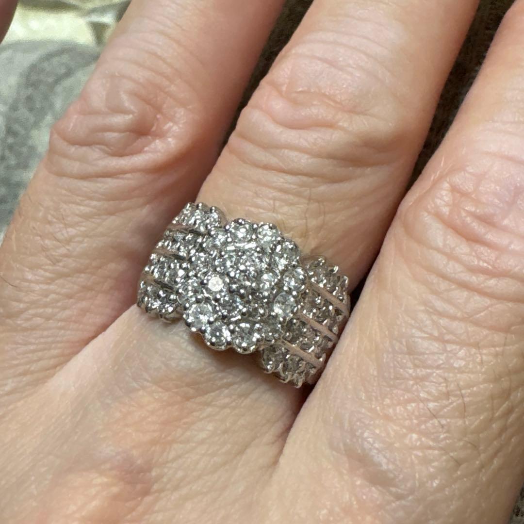 あいかぼち　pt900 1.00ctダイアモンドリング　11.5号