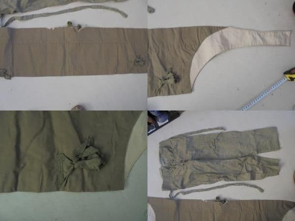 AKa6793　旧日本陸軍　背負い袋　ズボン　セット　当時物