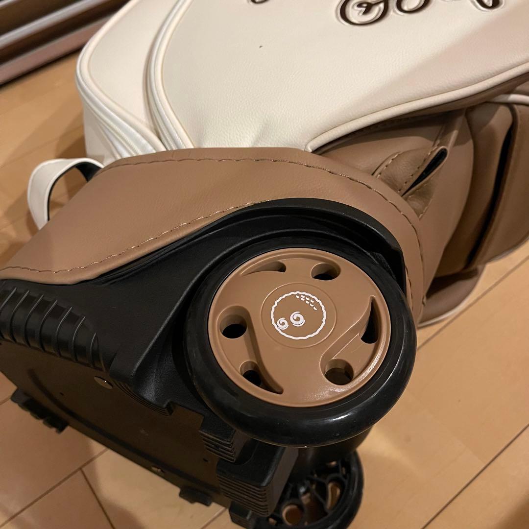 25新作 MALBON マルボンゴルフ キャスター付き キャディバッグ ブラウン