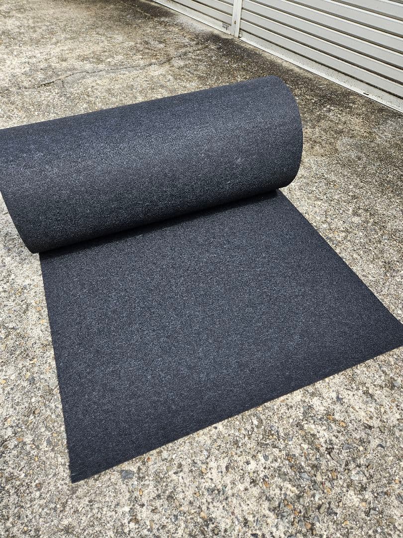 【新品】本格ポリエステル不織布 防草シート(ブラック)厚手　巾1m×30m