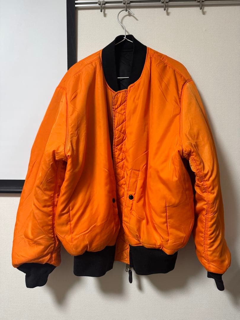 ALPHA INDUSTRIES MA-1 ブラック/オレンジ