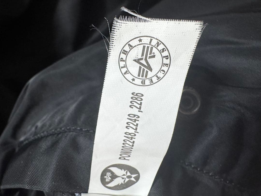 ALPHA INDUSTRIES MA-1 ブラック/オレンジ