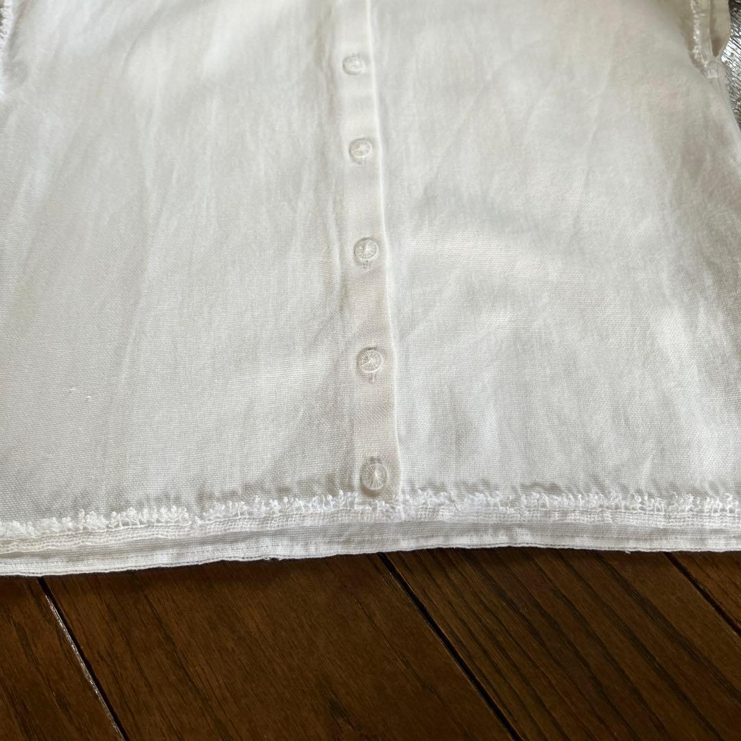 ミナペルホネン　丸襟ブラウス　フレンチスリーブブラウス　ミナペルホネンブラウス