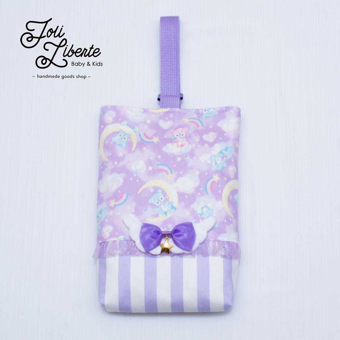 【ゆめかわベア×ラベンダー】レッスンバッグ・シューズバッグ・お着替え袋 3点