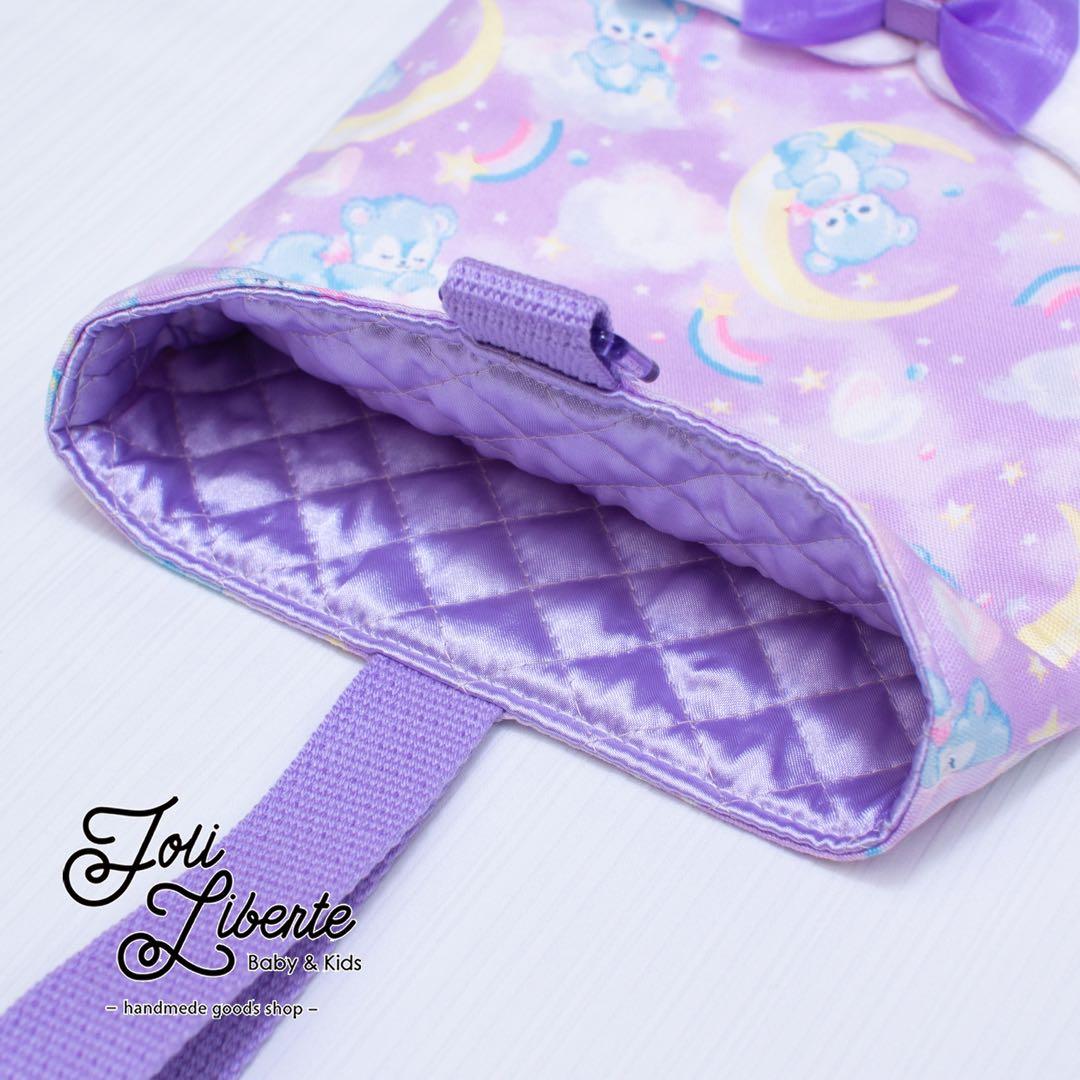 【ゆめかわベア×ラベンダー】レッスンバッグ・シューズバッグ・お着替え袋 3点