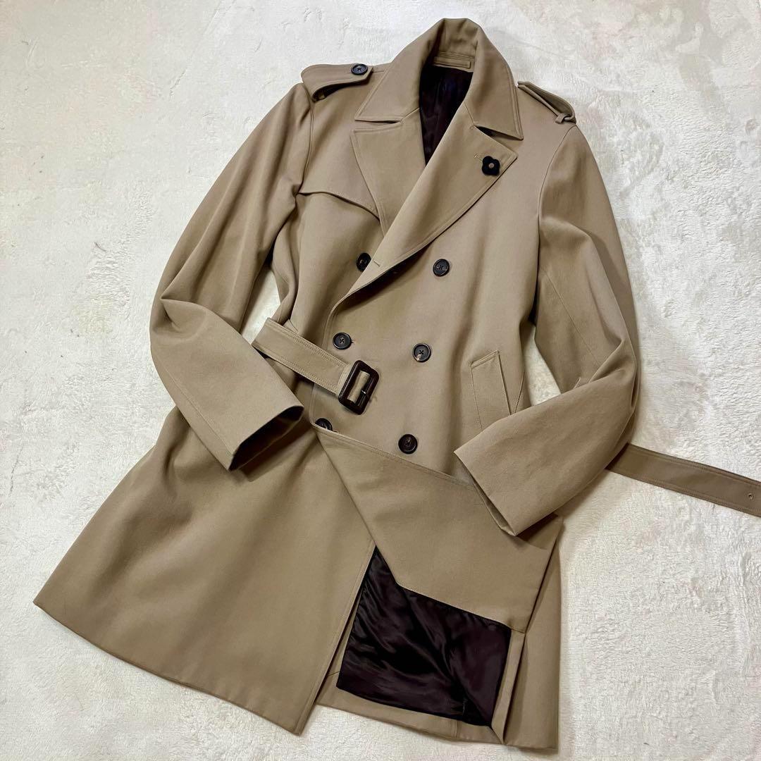 [未使用級]ラルディニー　トレンチコート　ウール　ベルト　プートニエール　48