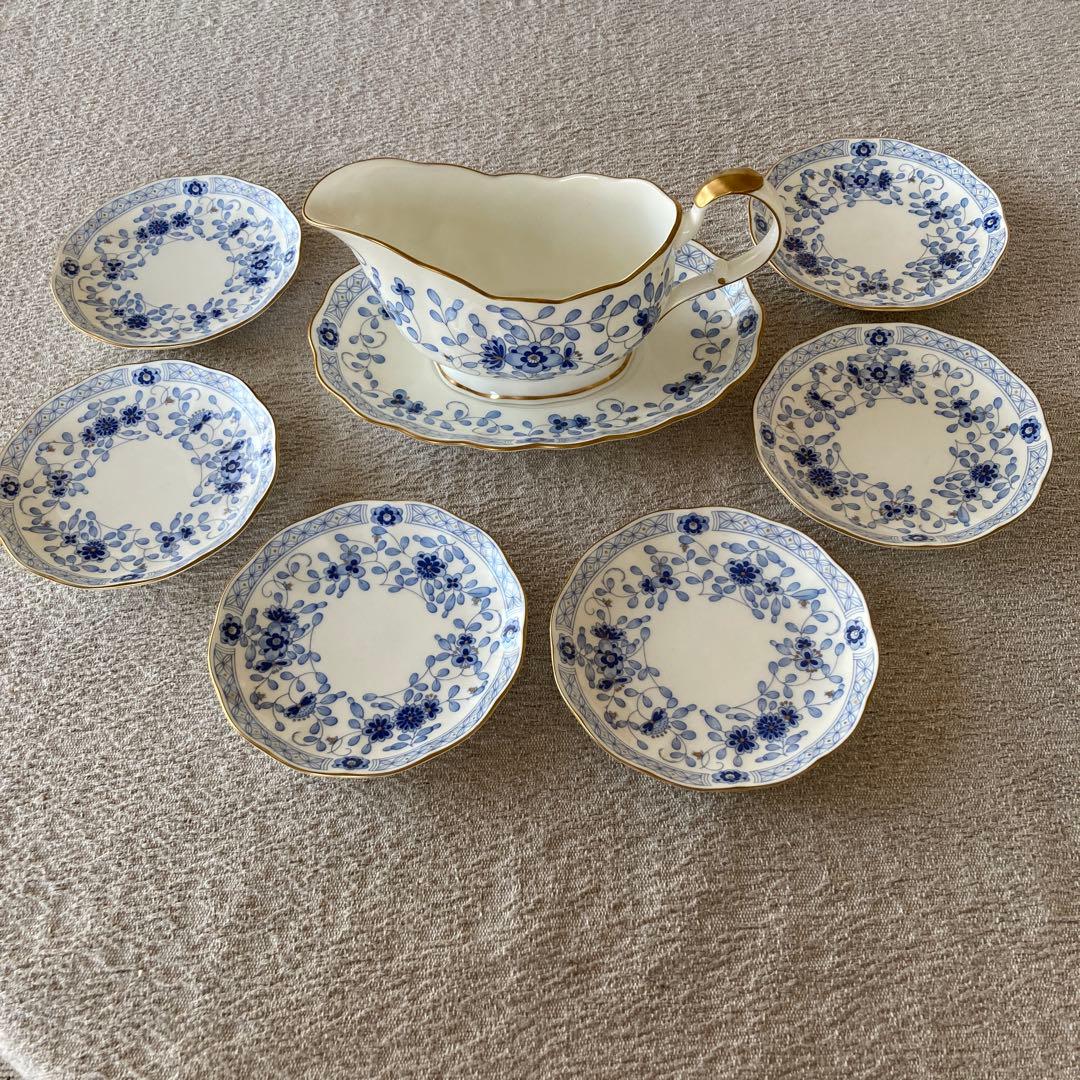 ミラノMilano　グレビーボート+小皿6枚　日本製