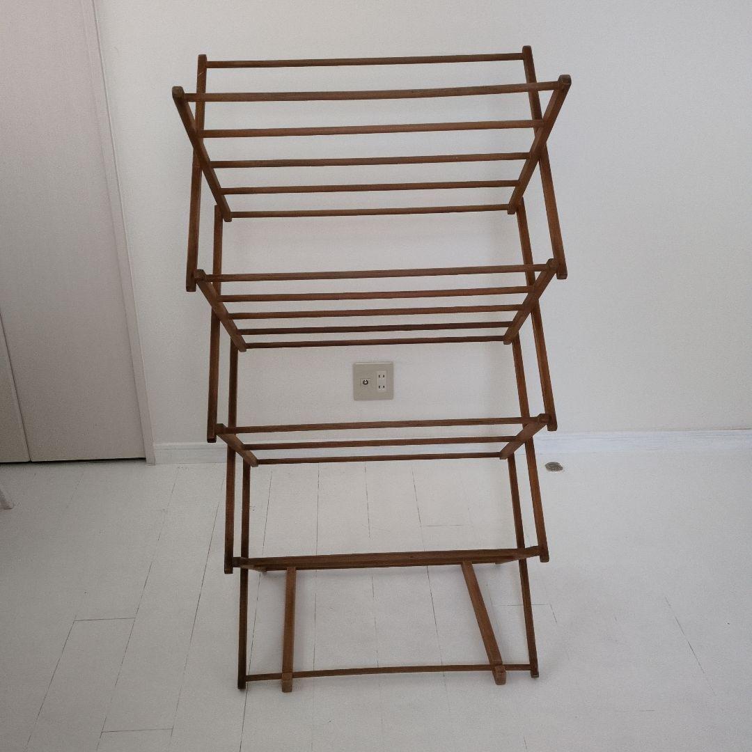 折りたたみ木製ラック 　フランスアンティーク