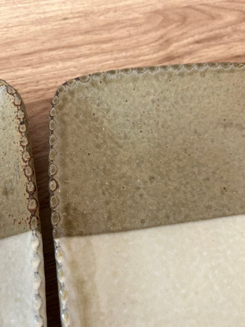 岩井窯　長角皿　2枚セット