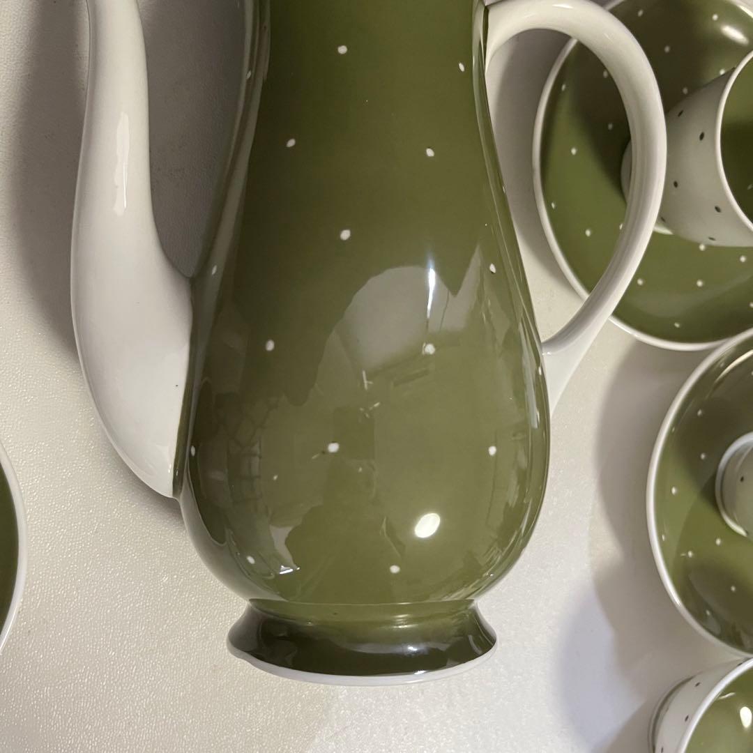 スージークーパー  ポルガドット　グリーン　ポットセット