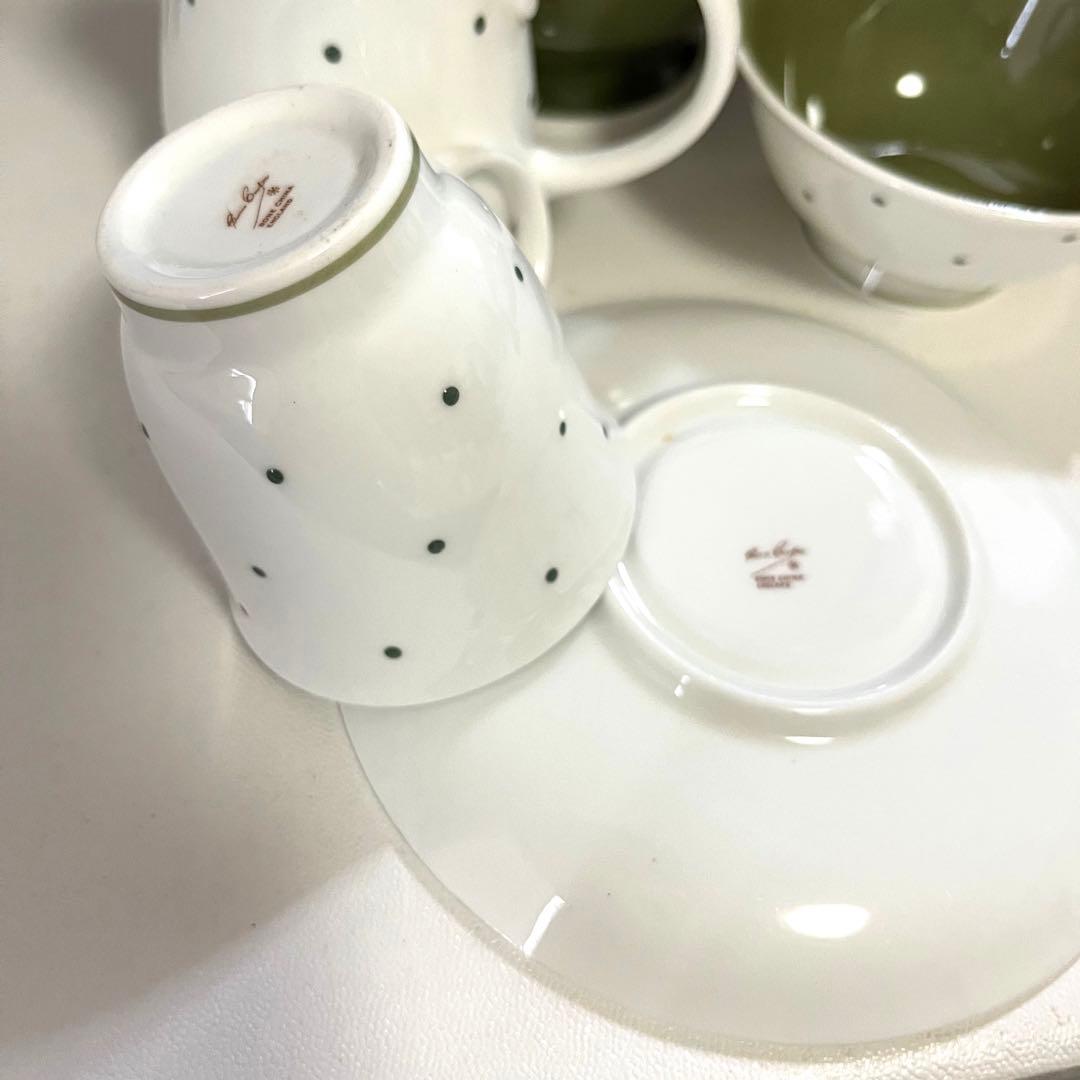 スージークーパー  ポルガドット　グリーン　ポットセット