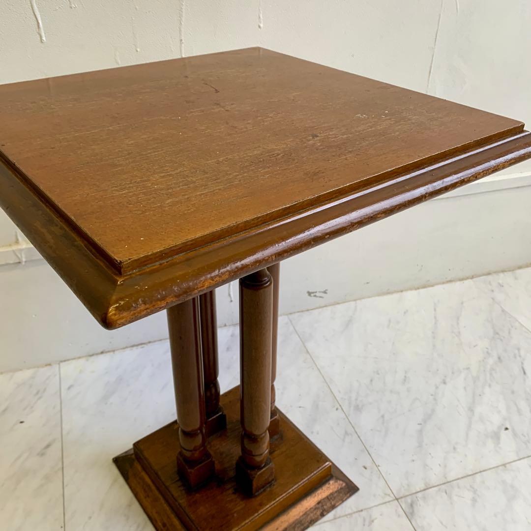 ヴィンテージ 木製 サイドテーブル レトロ 喫茶店 カフェテーブル ②